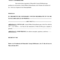 DECRETO 003/2017