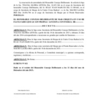 DECRETO 021/2015