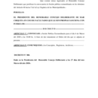 DECRETO Nº 006 convocatoria a extraordinarias.pdf DECRETO Nº 006 convocatoria a extraordinarias.pdf