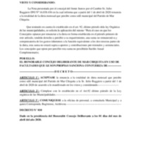DECRETO Nº 010 renuncia totalidad dieta ruggiero..pdf DECRETO Nº 010 renuncia totalidad dieta ruggiero..pdf