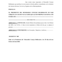 DECRETO Nº 005 convocatoria a extraordinaria.pdf DECRETO Nº 005 convocatoria a extraordinaria.pdf
