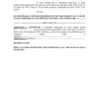 DECRETO 005/2014