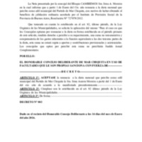 DECRETO 003/2016