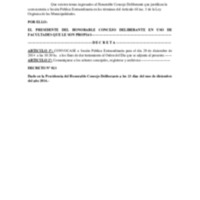 DECRETO 023/2014