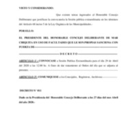 DECRETO Nº 011 convocatoria extraordinarias.pdf DECRETO Nº 011 convocatoria extraordinarias.pdf