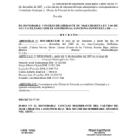 DECRETO 019/2007